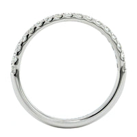 18K White Gold Shared Prong Diamond Band