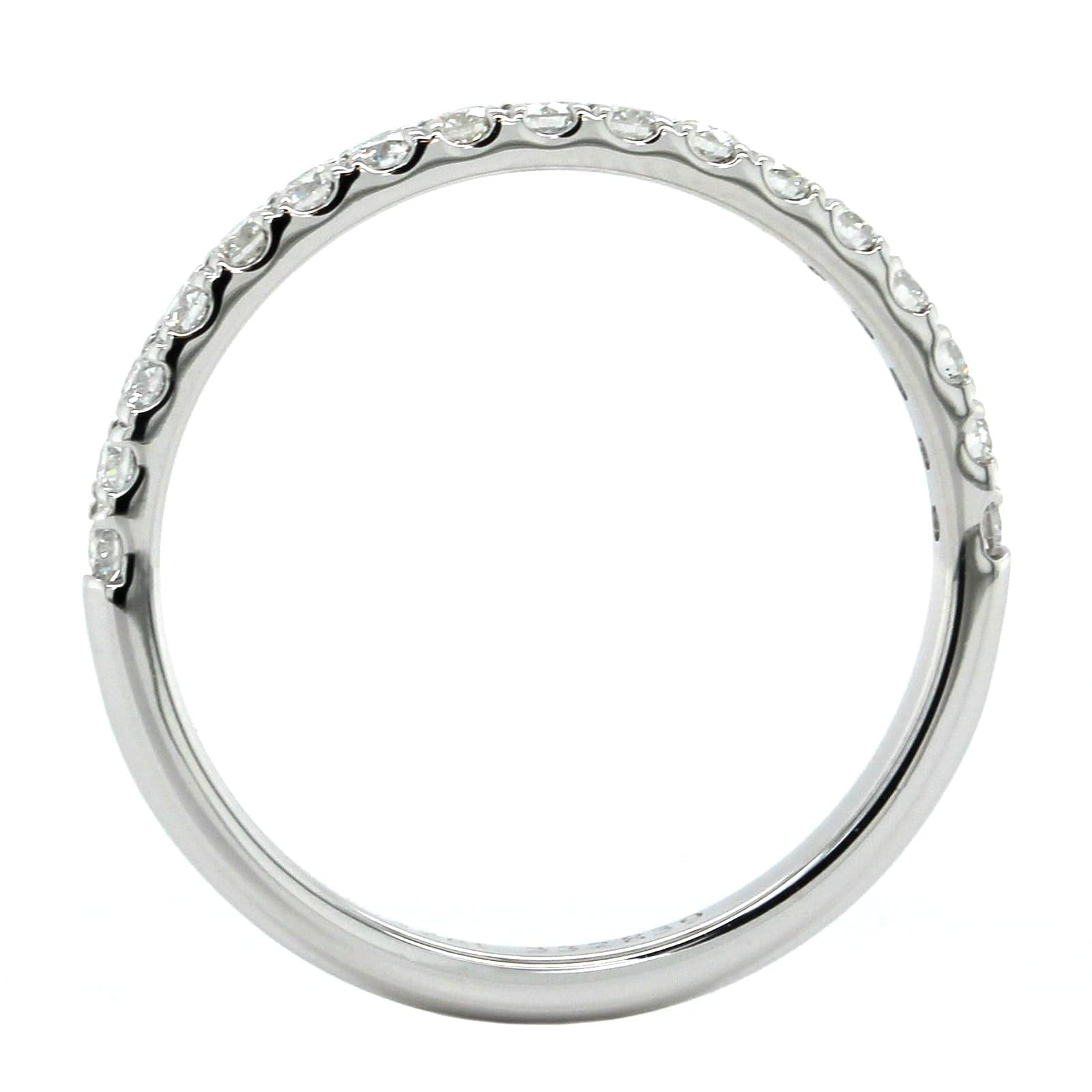 18K White Gold Shared Prong Diamond Band