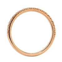 18K Rose Gold Shared Prong Diamond Band
