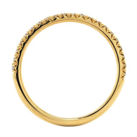 18K Yellow Gold Shared Prong Diamond Band