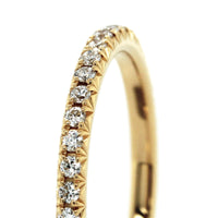 18K Yellow Gold Shared Prong Diamond Band