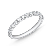 Platinum Petite Prong Diamond Band