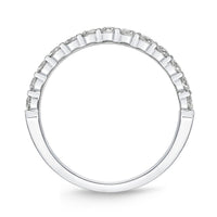 Platinum Petite Prong Diamond Band
