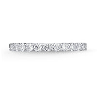 Platinum Petite Prong Diamond Band