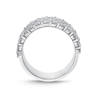 Platinum Paramount 4 Row Diamond Band