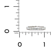 18K White Gold Prong Set Halfway Diamond Band