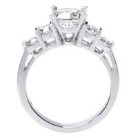 Platinum Graduated Engagement Ring Setting