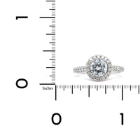 Platinum Diamond Halo Engagement Ring Setting