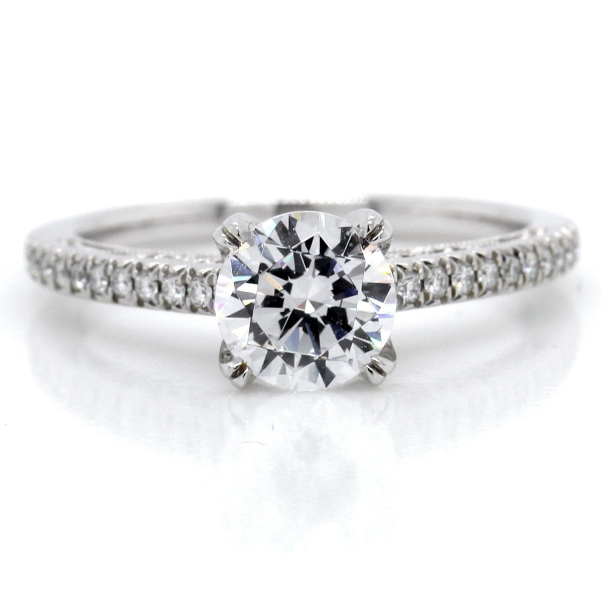 Platinum Vintage Engagement Ring