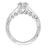 18K White Gold Hattie Engagement Ring Setting