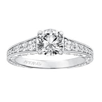 18K White Gold Hattie Engagement Ring Setting
