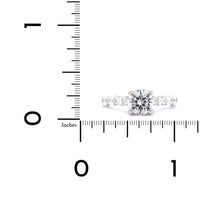Platinum Hidden Halo Diamond Engagement Ring Setting