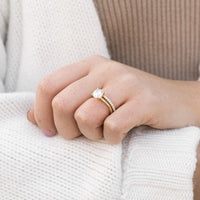 18K Yellow Gold 4-Prong Engagement Ring Setting
