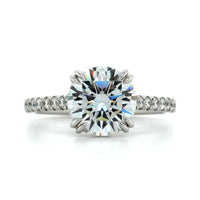 Platinum 4 Prong Diamond Engagement Ring Setting