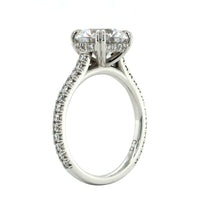 Platinum 4 Prong Diamond Engagement Ring Setting