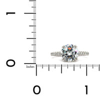 Platinum 4 Prong Diamond Engagement Ring Setting