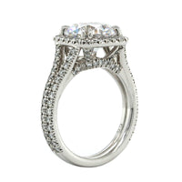 Platinum 4 Prong Diamond Engagement Ring Setting