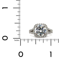 Platinum 4 Prong Diamond Engagement Ring Setting