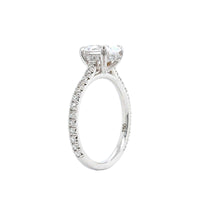 18K White Gold Diamond Engagement Ring Setting