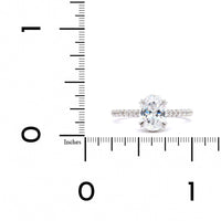 18K White Gold Diamond Engagement Ring Setting