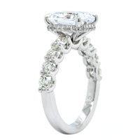 Platinum Shared Prong Diamond Engagement Ring Setting, Platinum, Long's Jewelers