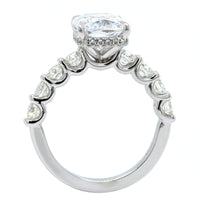 Platinum Shared Prong Diamond Engagement Ring Setting, Platinum, Long's Jewelers