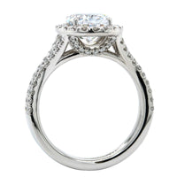 Platinum Spilt Shank Diamond Engagement Ring Setting, Platinum, Long's Jewelers