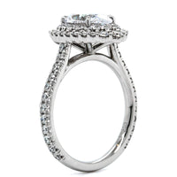 Platinum Double Diamond Halo Engagement Ring Setting, Platinum, Long's Jewelers