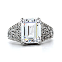 Platinum Vintage Style Diamond Engagement Ring Setting, Platinum, Long's Jewelers