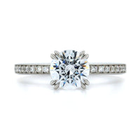 Platinum Double Claw Prong Engagement Ring Setting, Platinum, Long's Jewelers