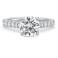 Platinum Comfort Fit Engagement Ring Setting