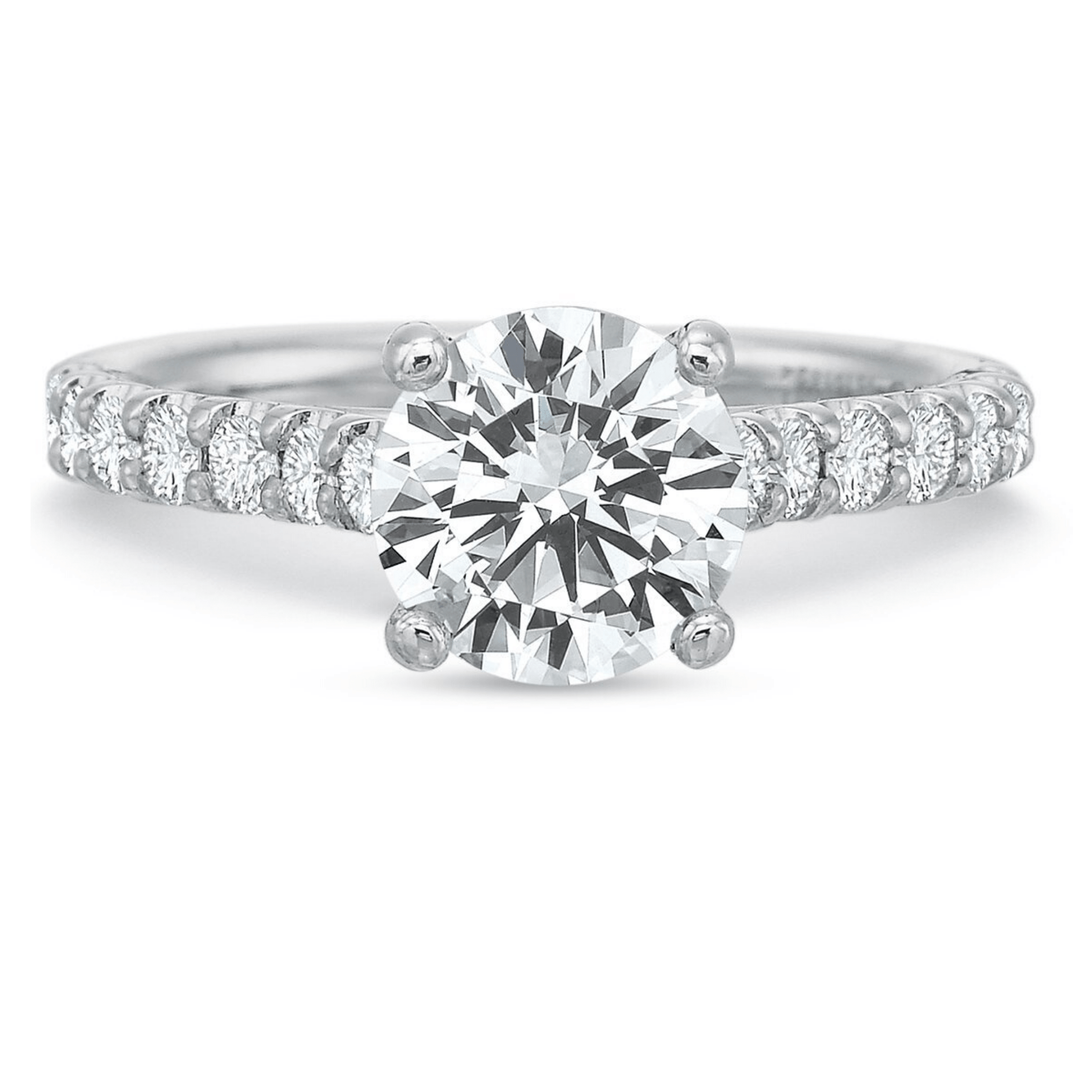 Platinum Comfort Fit Engagement Ring Setting