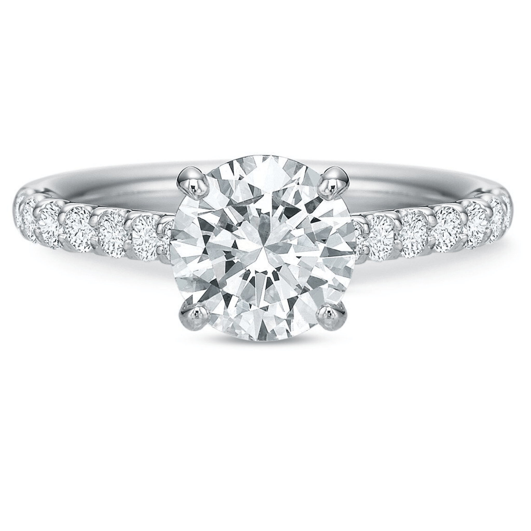 Platinum Comfort Fit Engagement Ring Setting