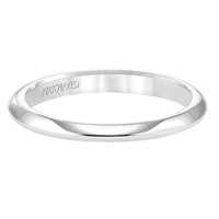 Platinum High Polished Knife Edge Band