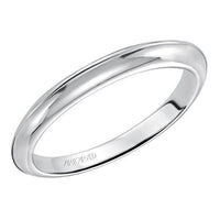 Platinum High Polished Knife Edge Band