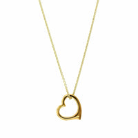 14K Yellow Gold Heart Pendant