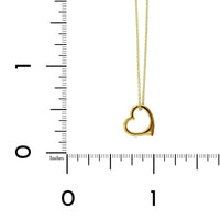 14K Yellow Gold Heart Pendant