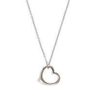 14K White Gold Heart Pendant