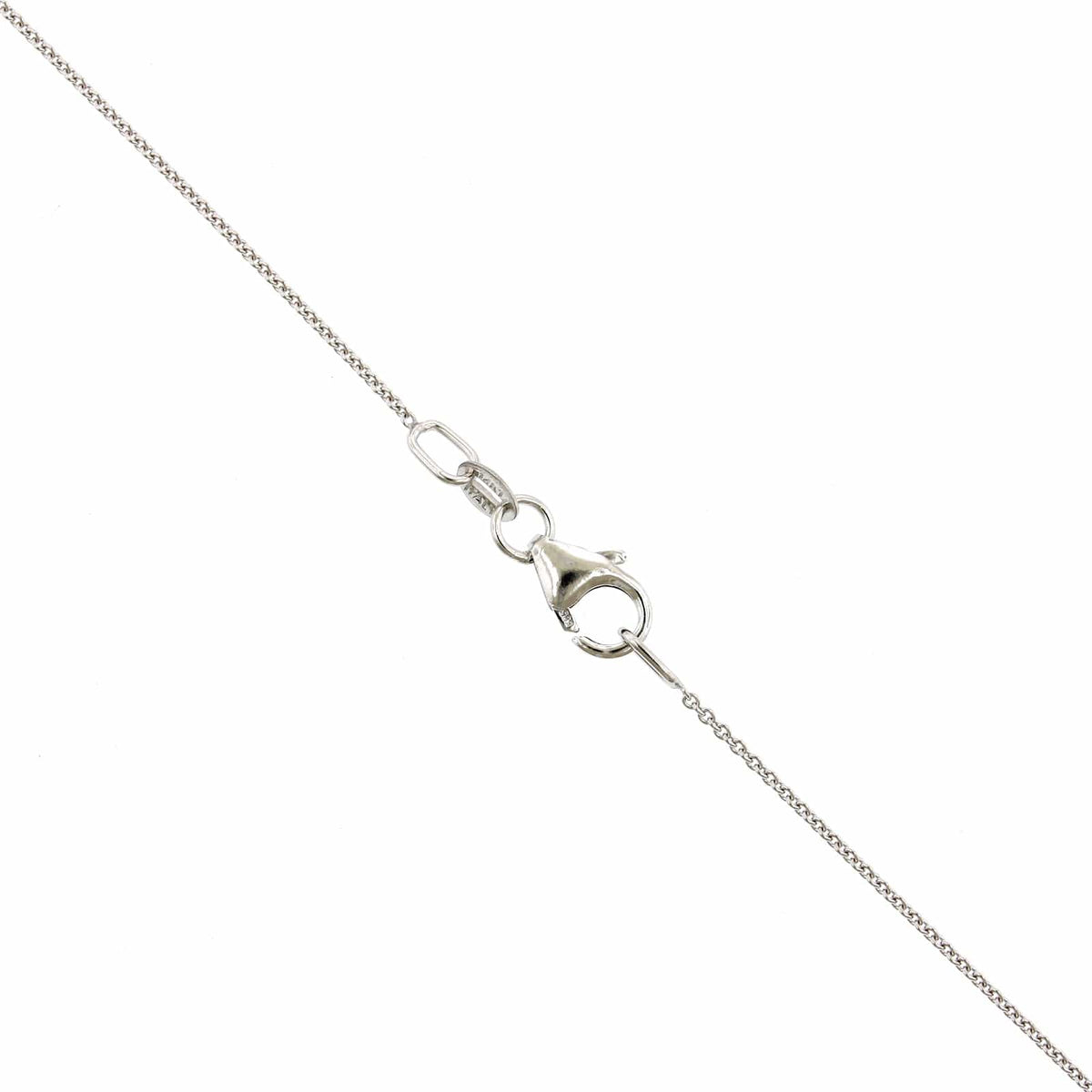 14K White Gold Heart Pendant
