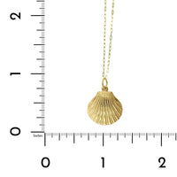 14K Yellow Gold Seashell Pendant