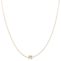 14K Yellow Gold Initial Necklace