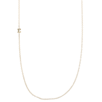 14K Yellow Gold Initial Necklace