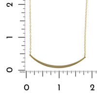 14K Yellow Gold Curve Wire Necklace