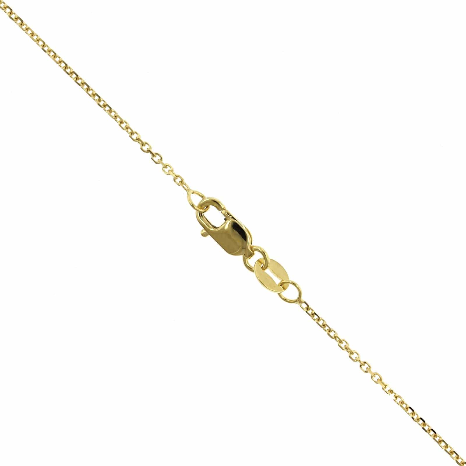 14K Yellow Gold Aquarius Zodiac Pendant
