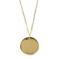 14K Yellow Gold Pisces Zodiac Pendant