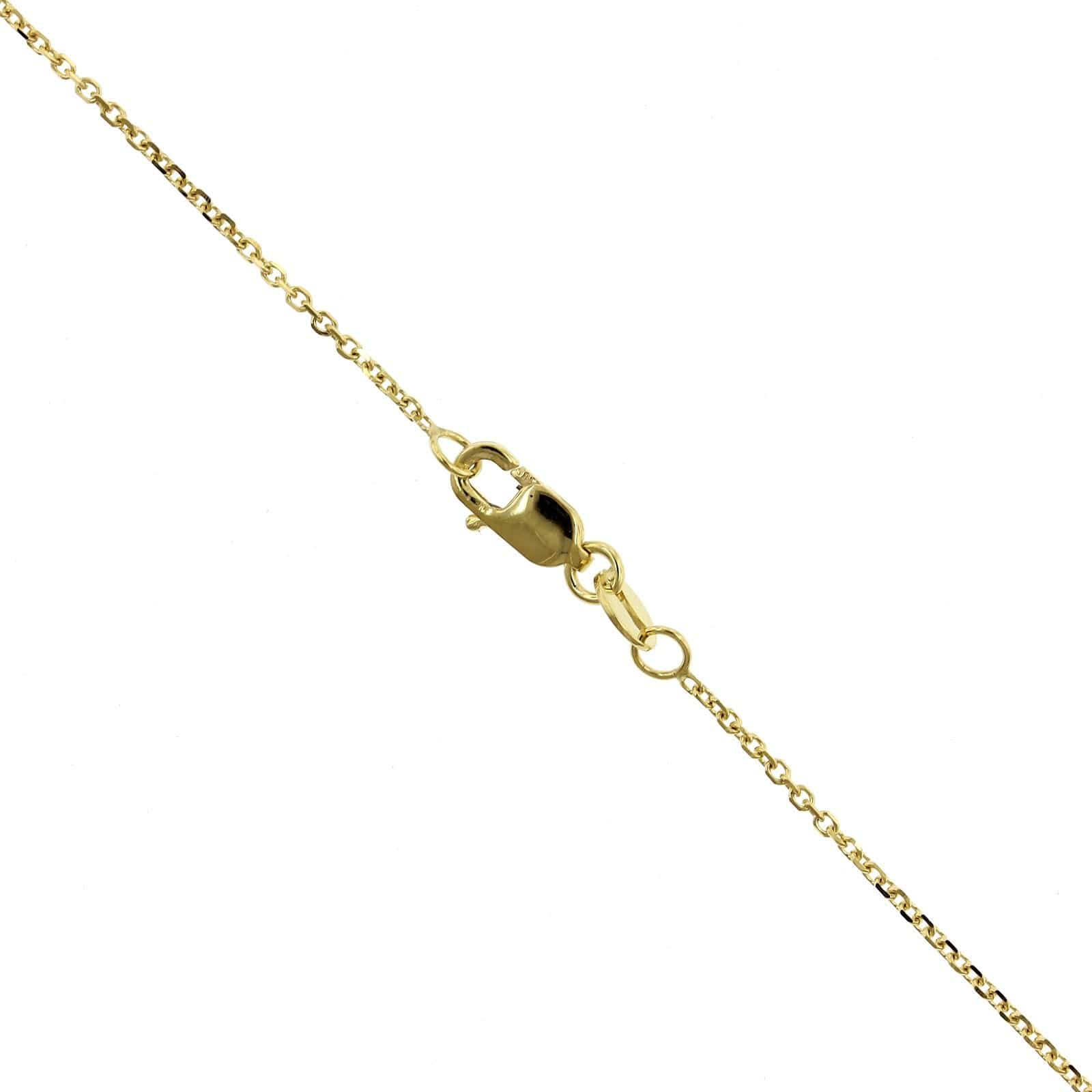 14K Yellow Gold Pisces Zodiac Pendant