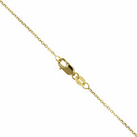 14K Yellow Gold Virgo Zodiac Pendant
