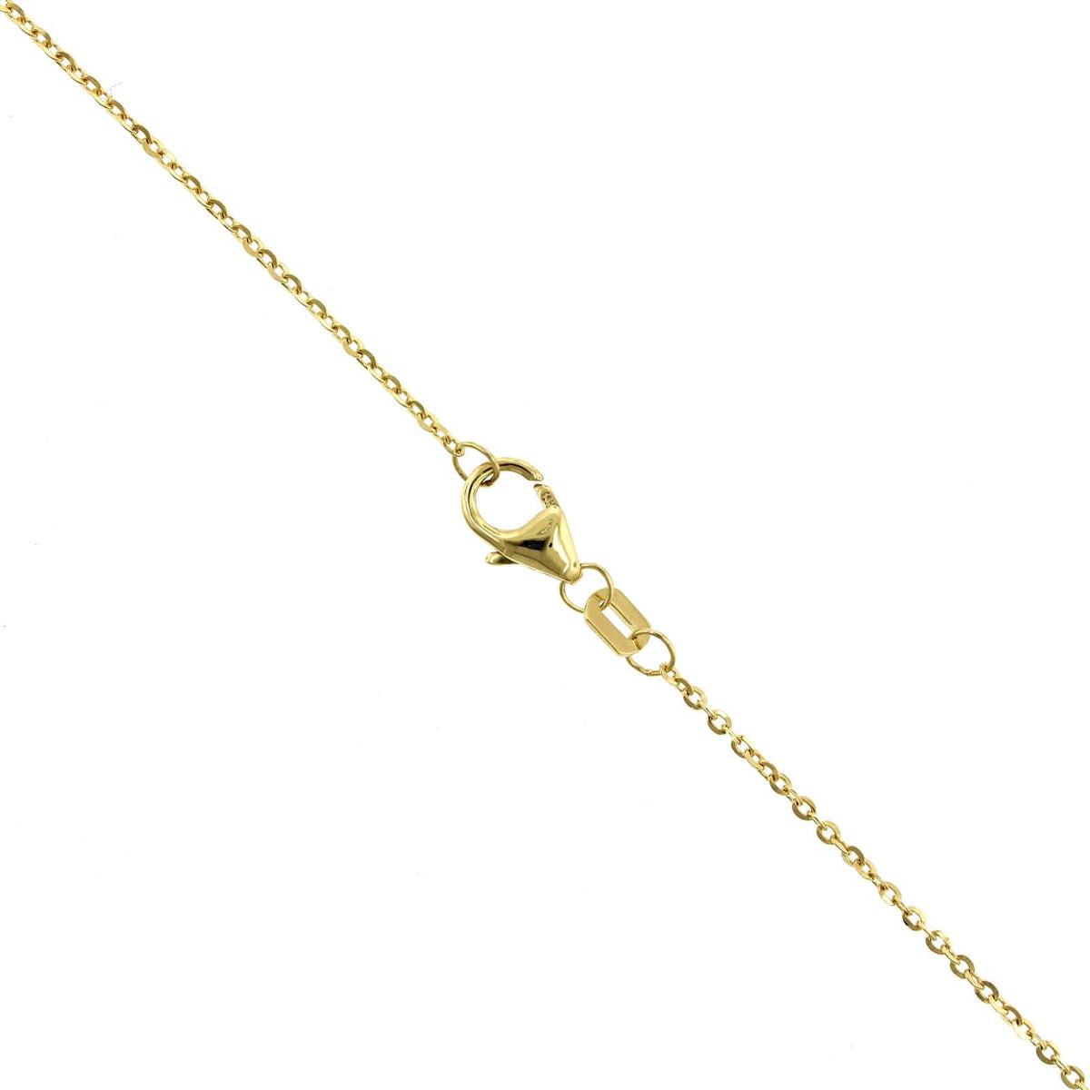 14K Yellow Gold Engravable Bar Necklace