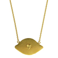 18K Yellow Gold Evil Eye Pendant, 18k yellow gold, Long's Jewelers