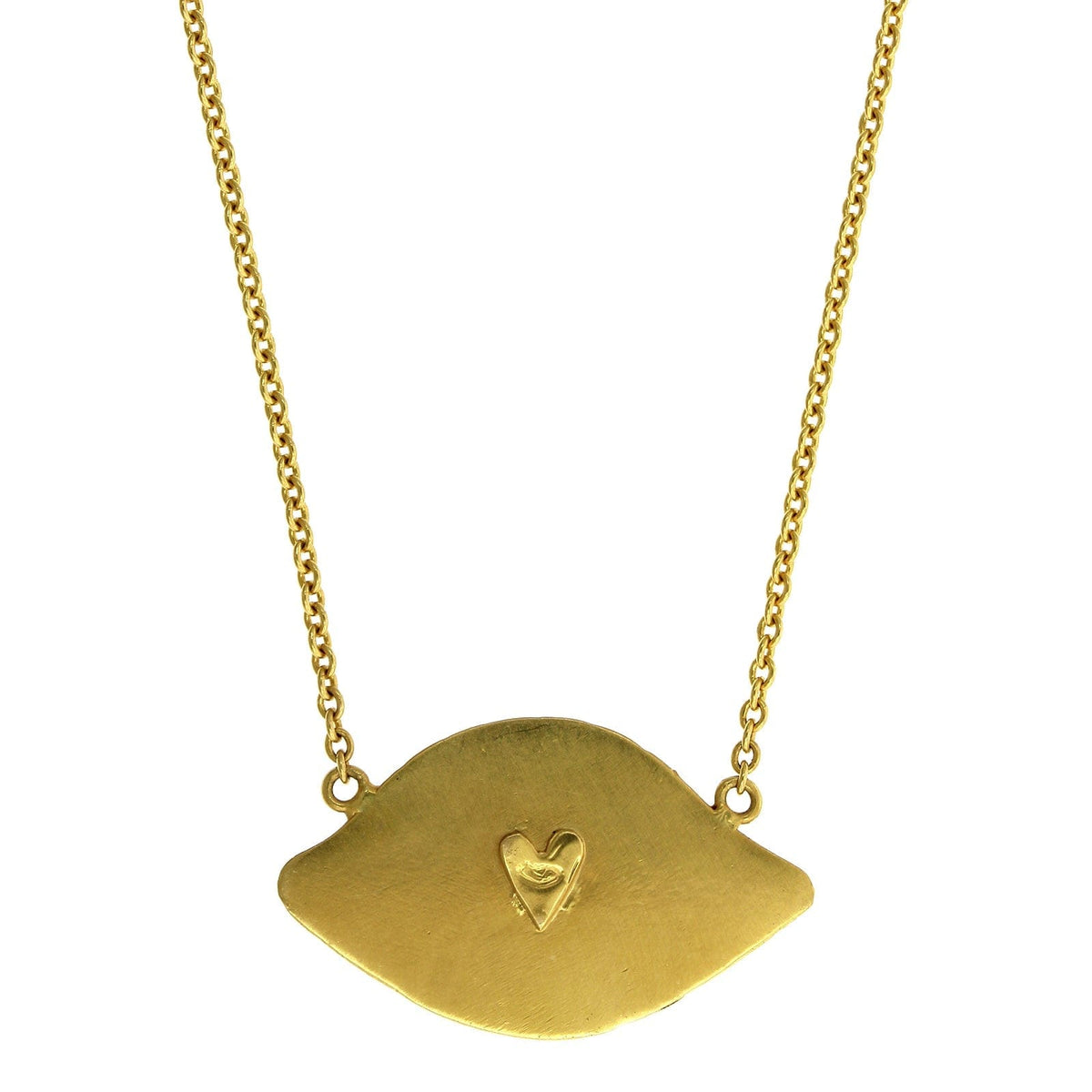 18K Yellow Gold Evil Eye Pendant, 18k yellow gold, Long's Jewelers